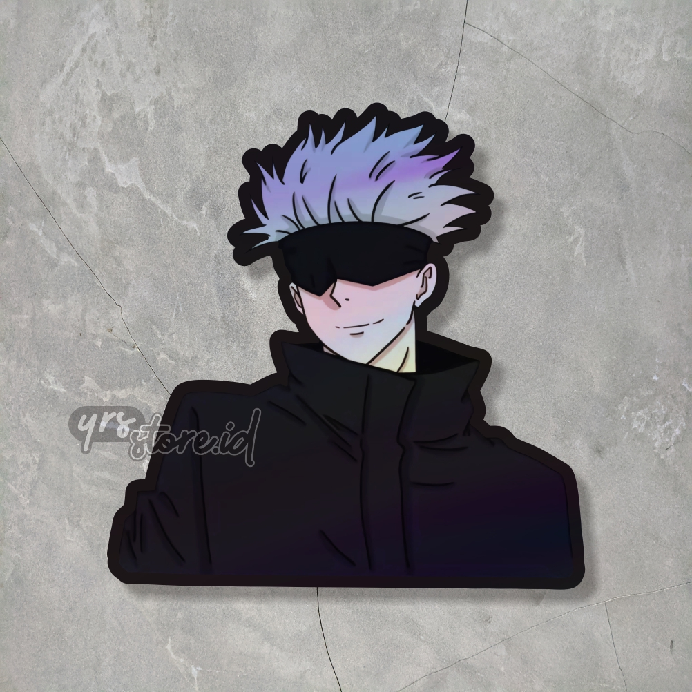 Jujutsu Kaisen Gojo Satoru Hologram Anime sticker Size +- 7 x 6,9 cm ...