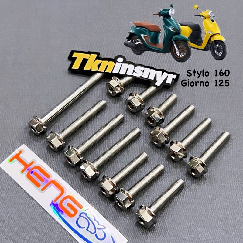 Probolt Bolt Set CVT Stainless Stylo/Click 160 Giorno 125 Hexagon Model ...