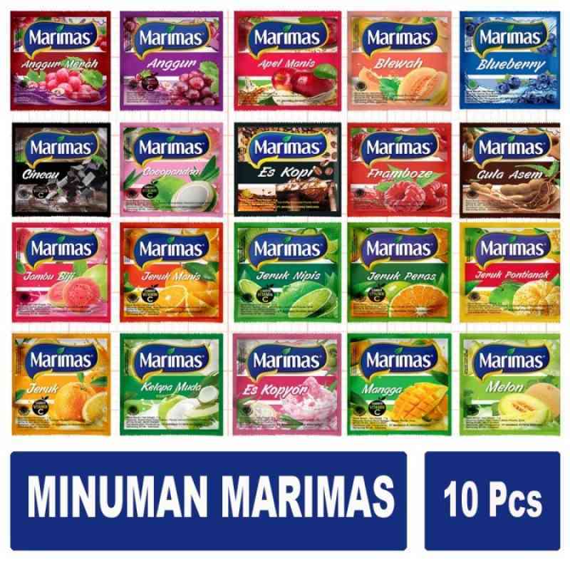 Marimas Minuman Instant Serbuk Aneka Rasa Renceng isi 10 sct