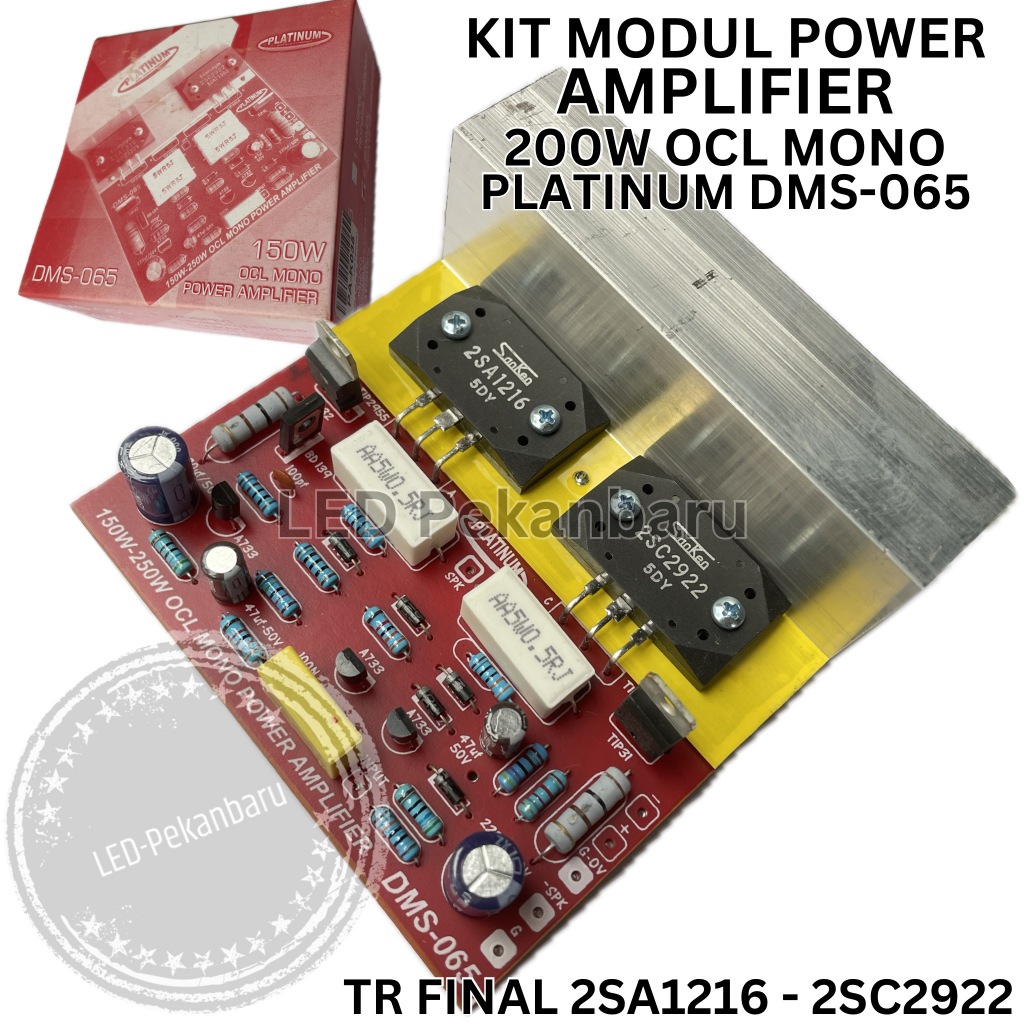 AUDIO KIT POWER AMPLIFIER MODULE OCL 150W MONO ASSEMBLY AMPLI TR FINAL ...