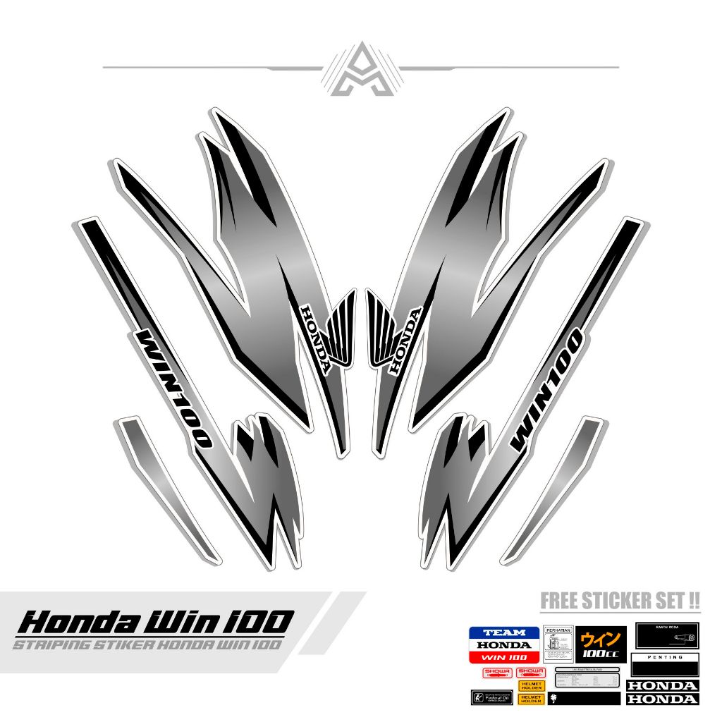 Striping HONDA WIN / MTF 57 / 1984 1985 1986 1998 1999 2000 2001 2002 ...