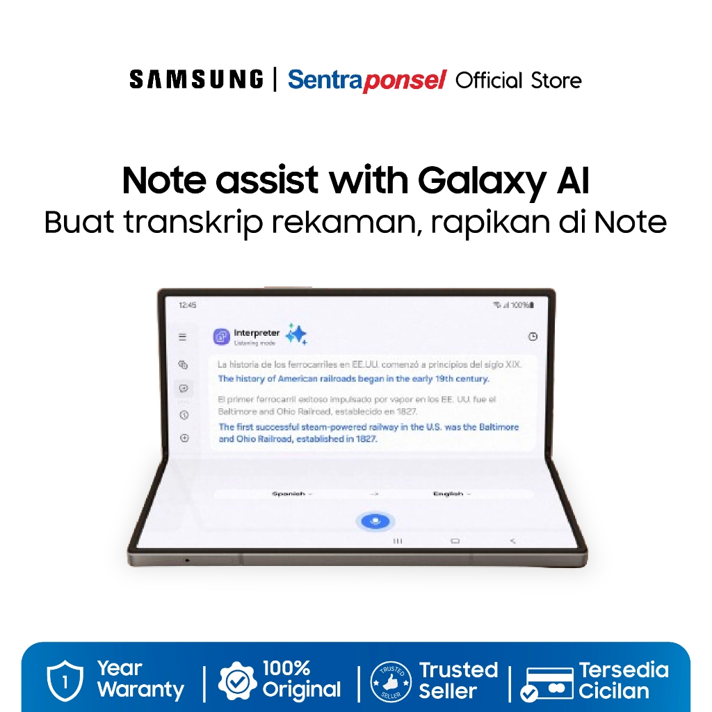 Samsung Galaxy Z Fold 6 5G NFC 12GB/256GB 12GB/512GB - Garansi Resmi - - Gambar 3