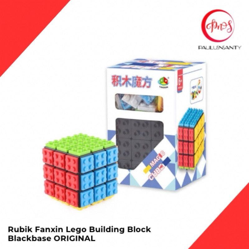 Rubik 3x3 Fanxin Building Blocks Lego Cube 3x3 Blackbase ORIGINAL Shopee Singapore