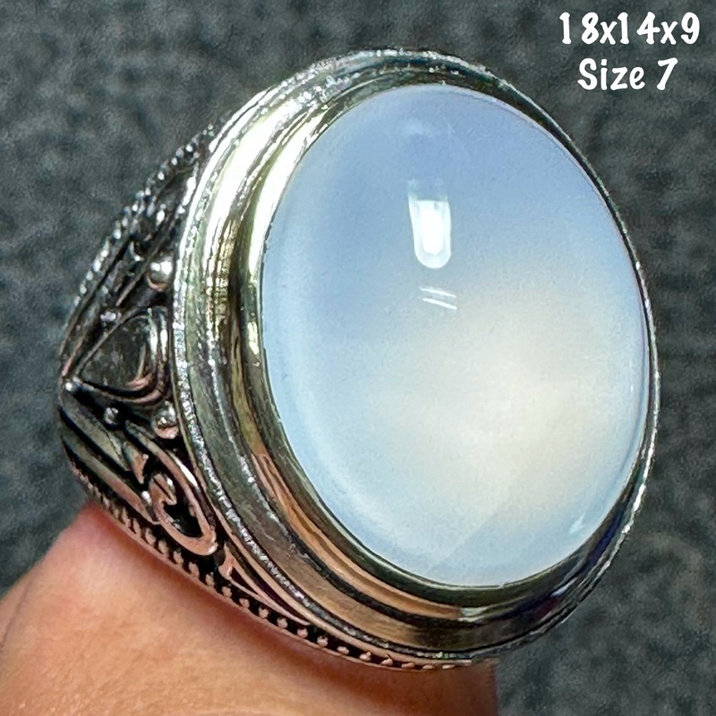 Natural White Rafflesia Bengkulu Agate Ring (original Natural) | Shopee ...