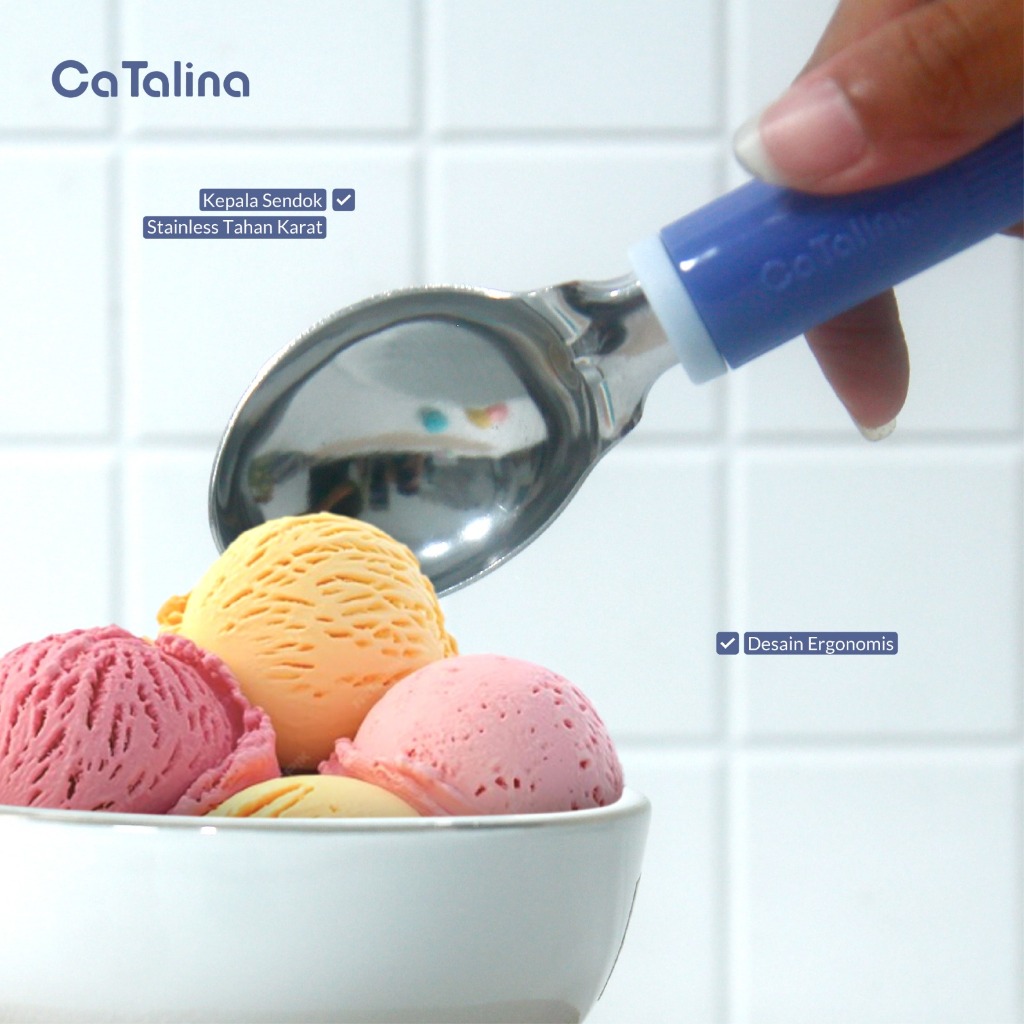 CaTalina Sendok Es Krim Scoop Skop Ice Cream - Gambar 3
