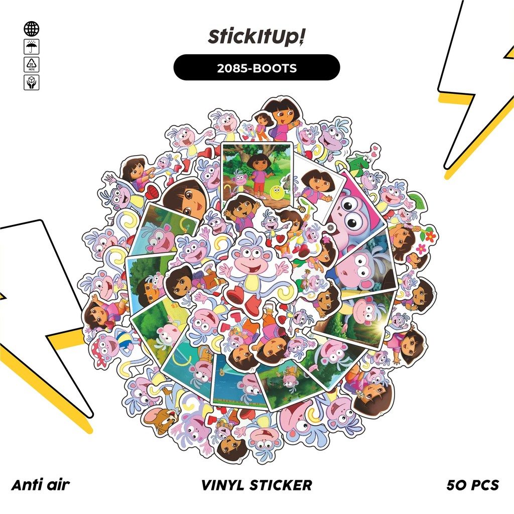 HP 50 Pcs Cute Aesthetic Vinyl Waterproof BOOTS Sticker Pack for ...