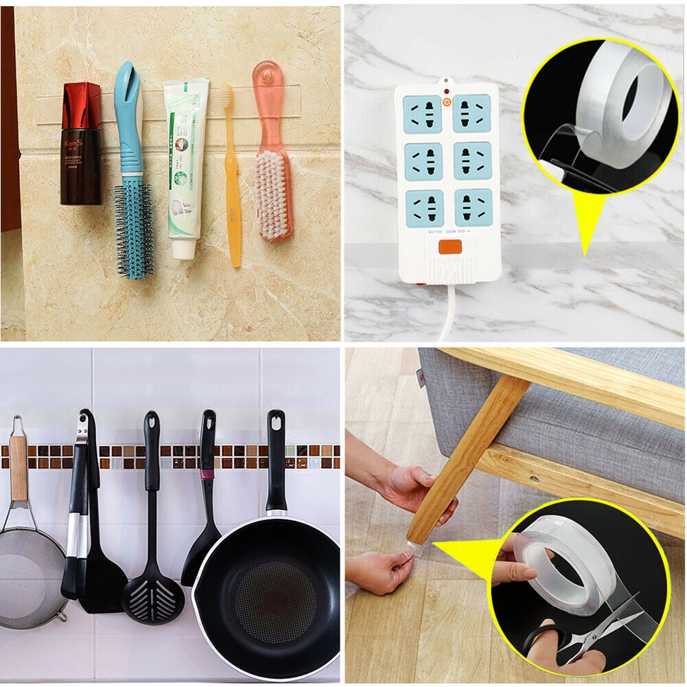 2sided Clear Magic Double Tape Duct Tape Multipurpose Wall Adhesive Tape Shopee Singapore