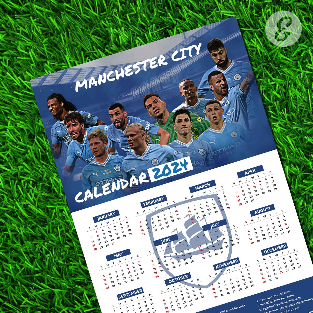 Manchester City Edition Ball Calendar 2024 Shopee Singapore