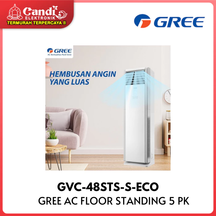 AC FLOOR STANDING GREE GVC-48STS-S 5PK ECO 3 PHASE GVC48STSSECO GVC 48STSSECO AIR CONDITIONER - Gambar 4