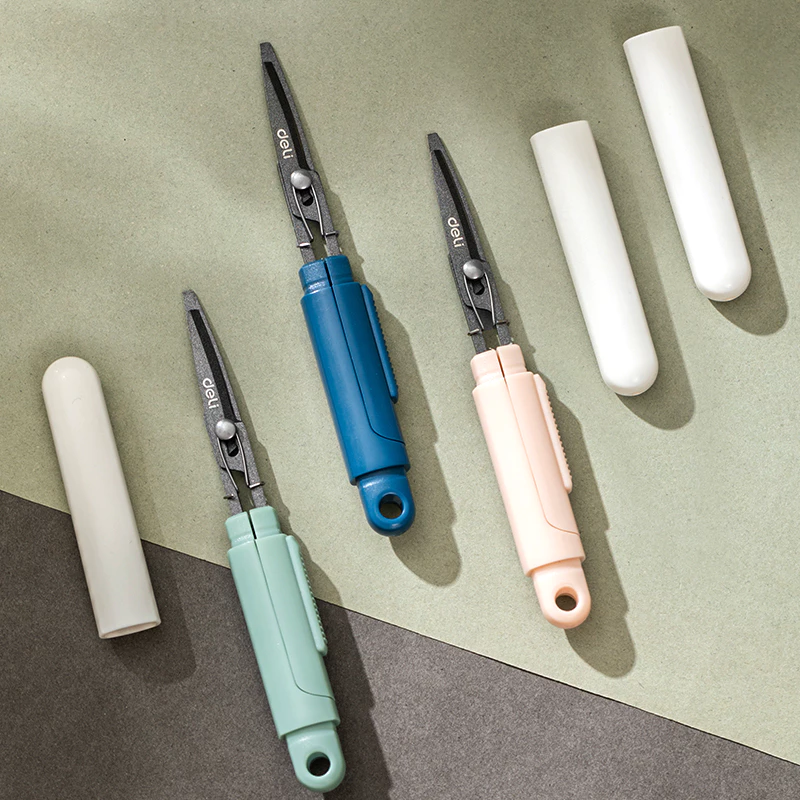 Deli Gunting Portable / Portable Scissor Dual Fungsi EZ508 - Gambar 2