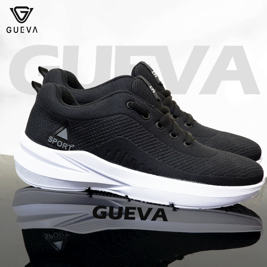 Sepatu Pria Sneakers Olahraga Ringan New Sport Unisex Sekolah Hitam Running Size 36-43 Bisa COD