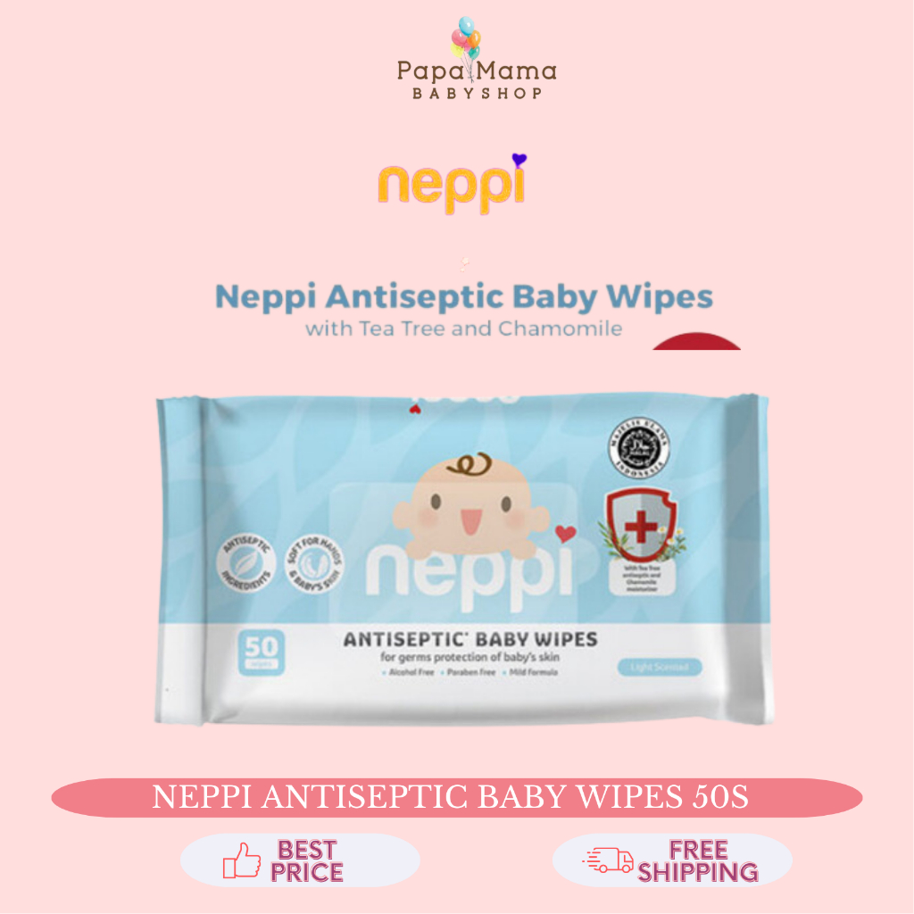 Neppi Antiseptic Baby Wipes 50s Baby Wet Tissue | Shopee Singapore