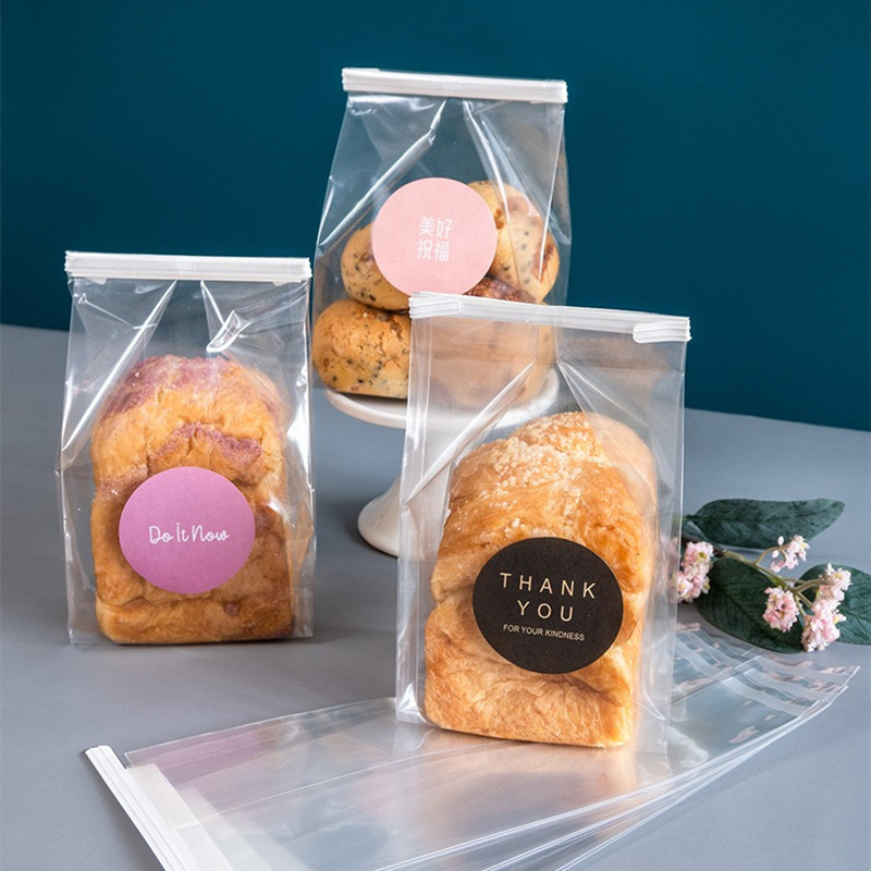 PUTIH Plastic Bread Long Wire Plastic Wrap Bread White Wire 50pc