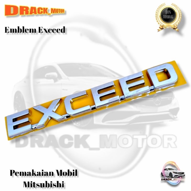 Original Exclusive Chrome Writing Emblem Original Exceed Writing Emblem ...