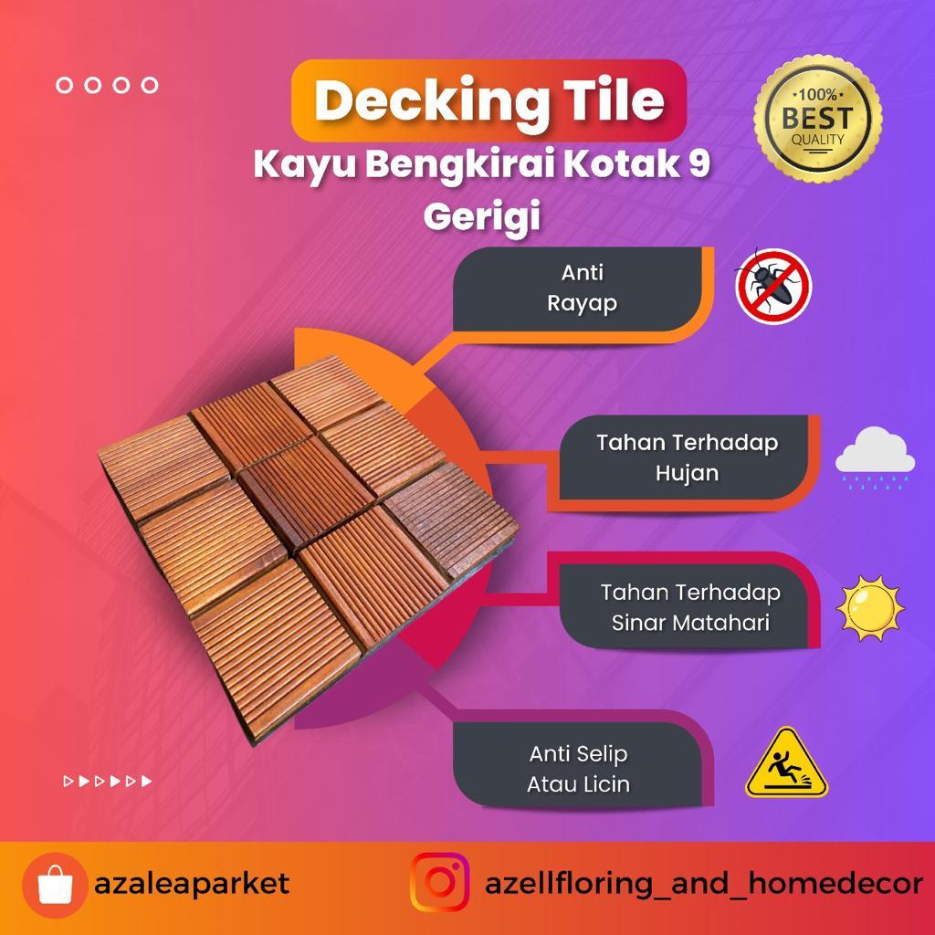 KAYU Wooden Floor Decking Tile Bengkirai Deck Pool Pool Floor