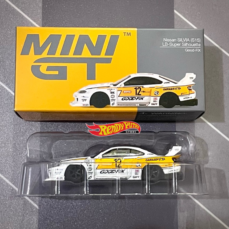Mini GT Nissan Silvia S15 LBWK GARAGE DRIFT | Shopee Singapore