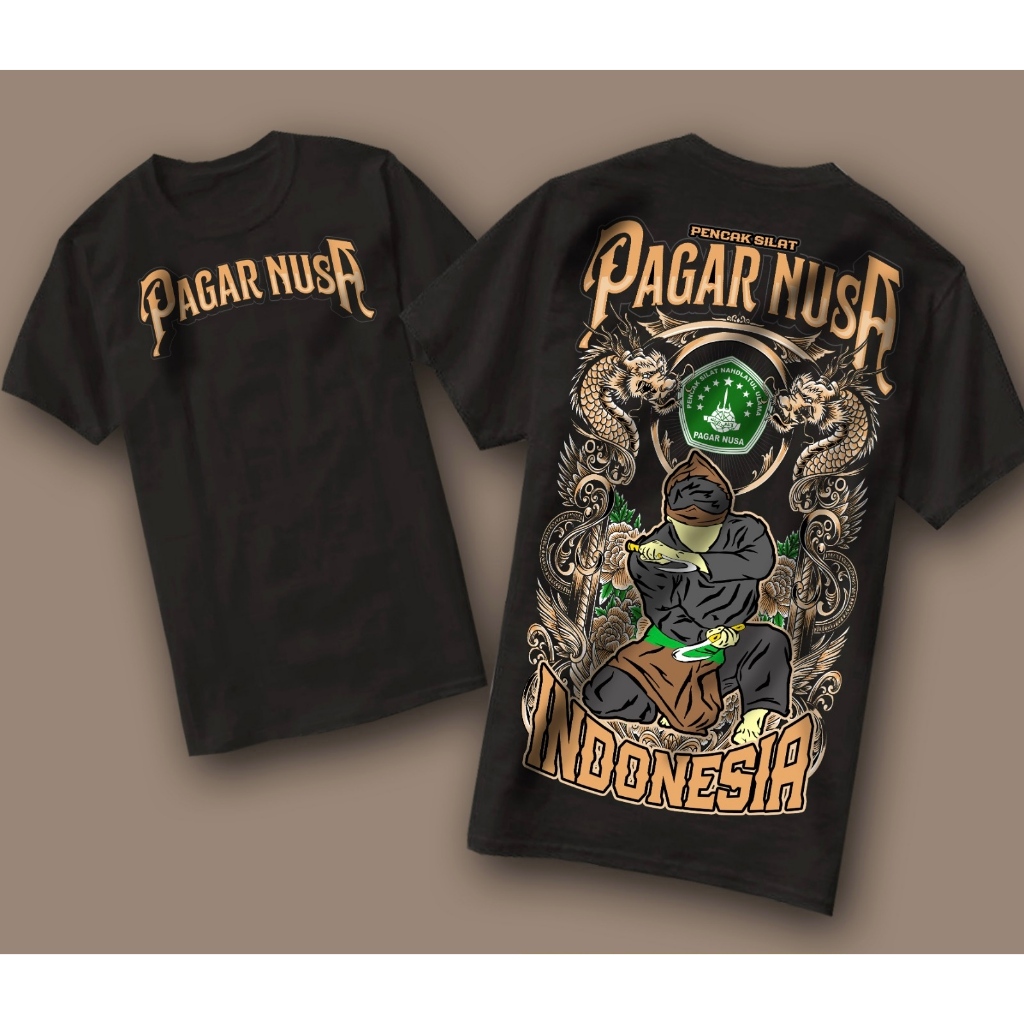 T-shirt Dirty Ray Pencak Silat DT26 Pour Homme - Blanc, Taille L, 100% Coton, Design Martial Unique
