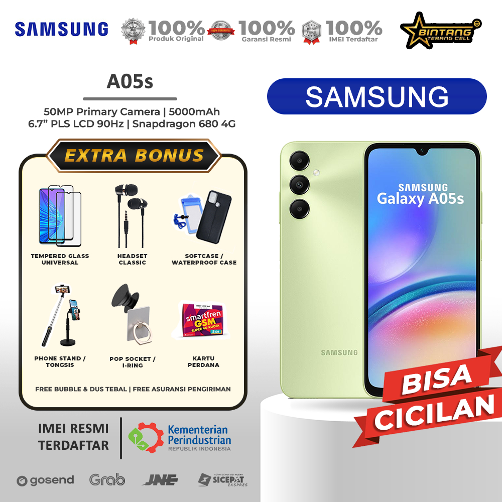 Samsung galaxy A05s RAM 6/128GB - Galaxy A06 5G A04s RAM 4/128GB - A04s RAM 4/64Gb Garansi Resmi
