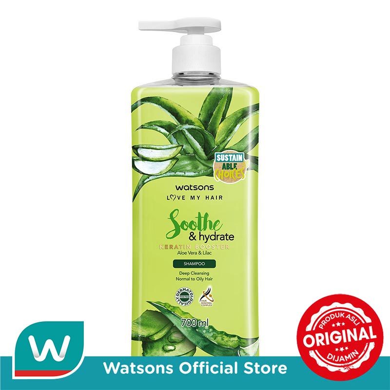 Watsons Soothe & Hydrate Aloe Vera & Lilac Shampoo 700ml