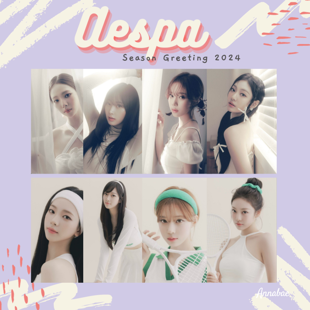 Aespa Season Greeting Poster 2024 Shopee Singapore