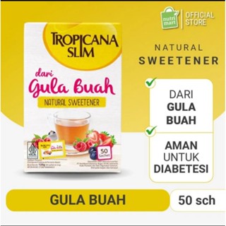 Tropicana Slim Fruit Sugar 50 Sachets - Natural For Diabetes 