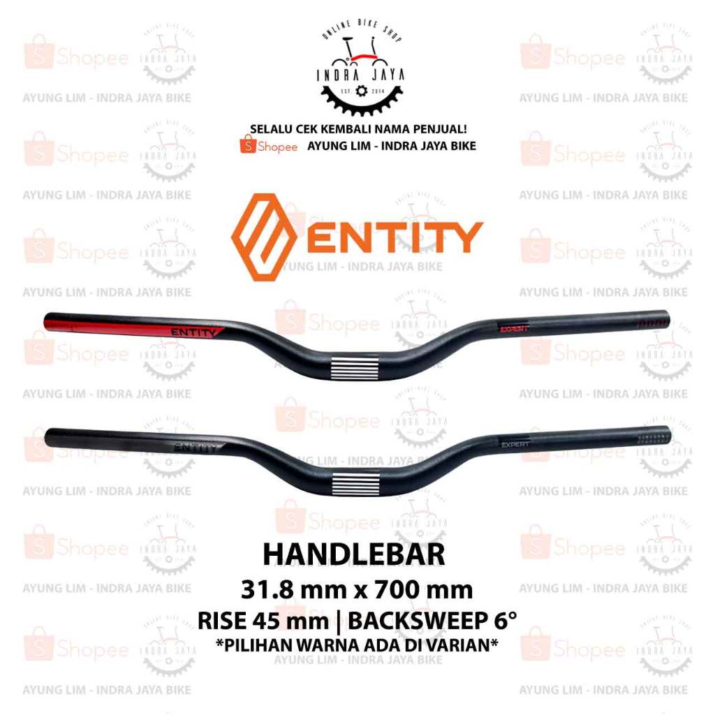 Entity HANDLEBAR MTB EXP 31.8 X 45 X 700 Y21 6 Shopee Singapore