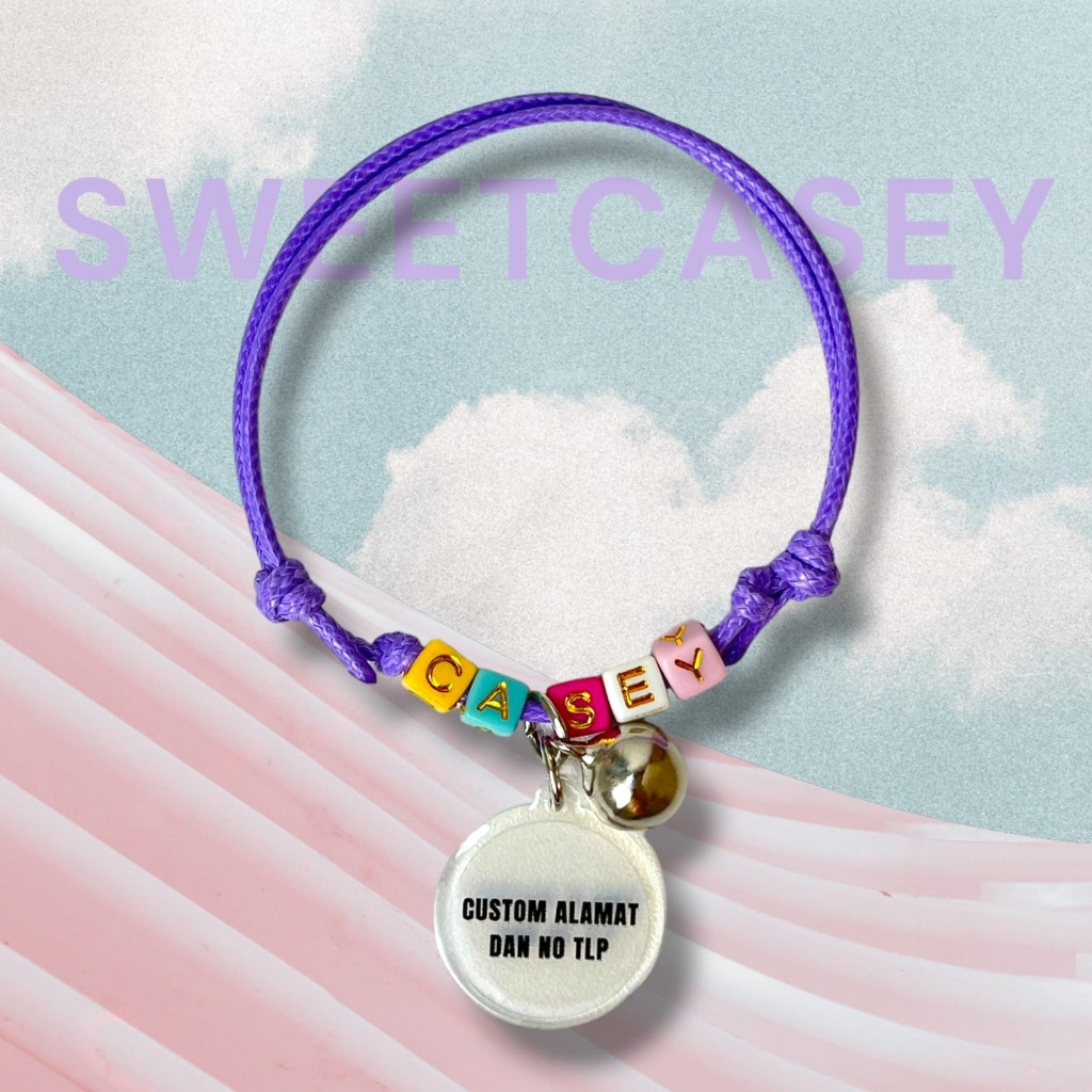 Kupa Cat Necklace/Kalung Kucing Nama/Kalung Kucing Custom