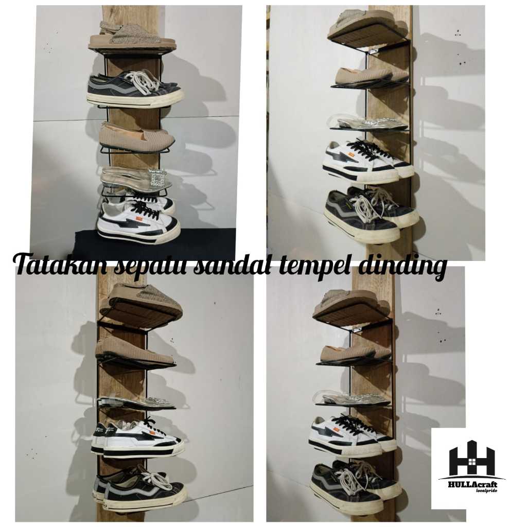 Shoe rack, sandal rack, wall-mounted shoe rack, stacked shoe rack, wall ...