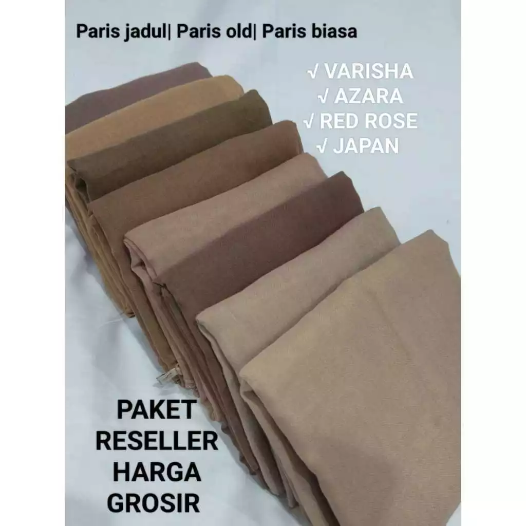 Hijab Segi Empat Paris Jadul 20 Pcs Adem Lembut - Gambar 2
