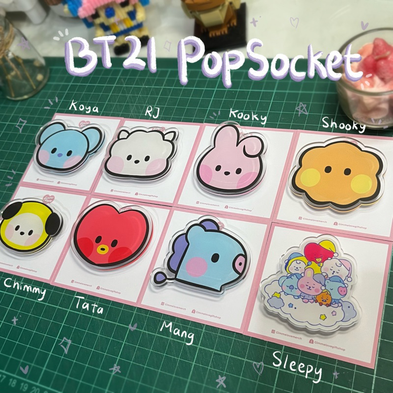 Pop Socket bt21 Minini - PopSocket bt21 - Griptok bt21 - Pop Socket BTS ...