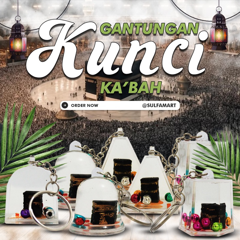 GANTUNGAN Kaaba Mecca Keychain contains 12 Pcs / Mecca Hajj Umrah ...