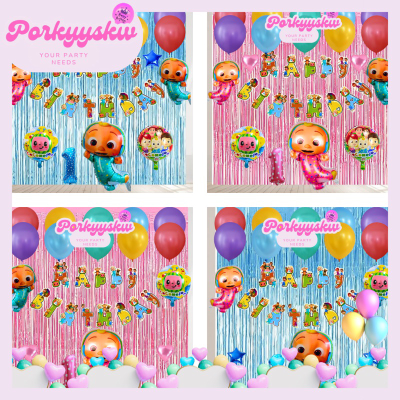 Cocomelon Birthday Package/Cocomelon Decoration Set Package/Cocomelon ...