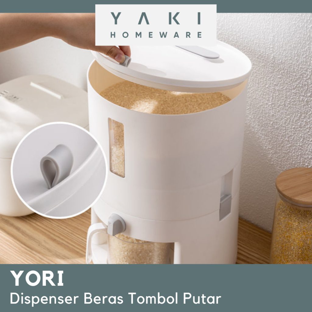 Yaki - YORI Smart Rice Dispenser Minimalist Rice Container Aesthetic ...