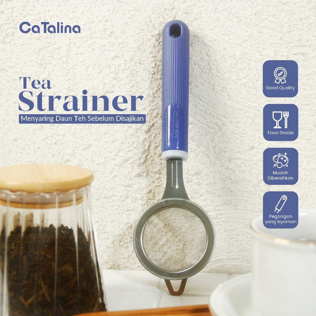 Saringan Teh Stainless Steel Tea Strainer - Gambar 2