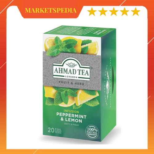 Ahmad Tea Peppermint Lemon Infusion | Lemon Peppermint Tea 30 gr ...