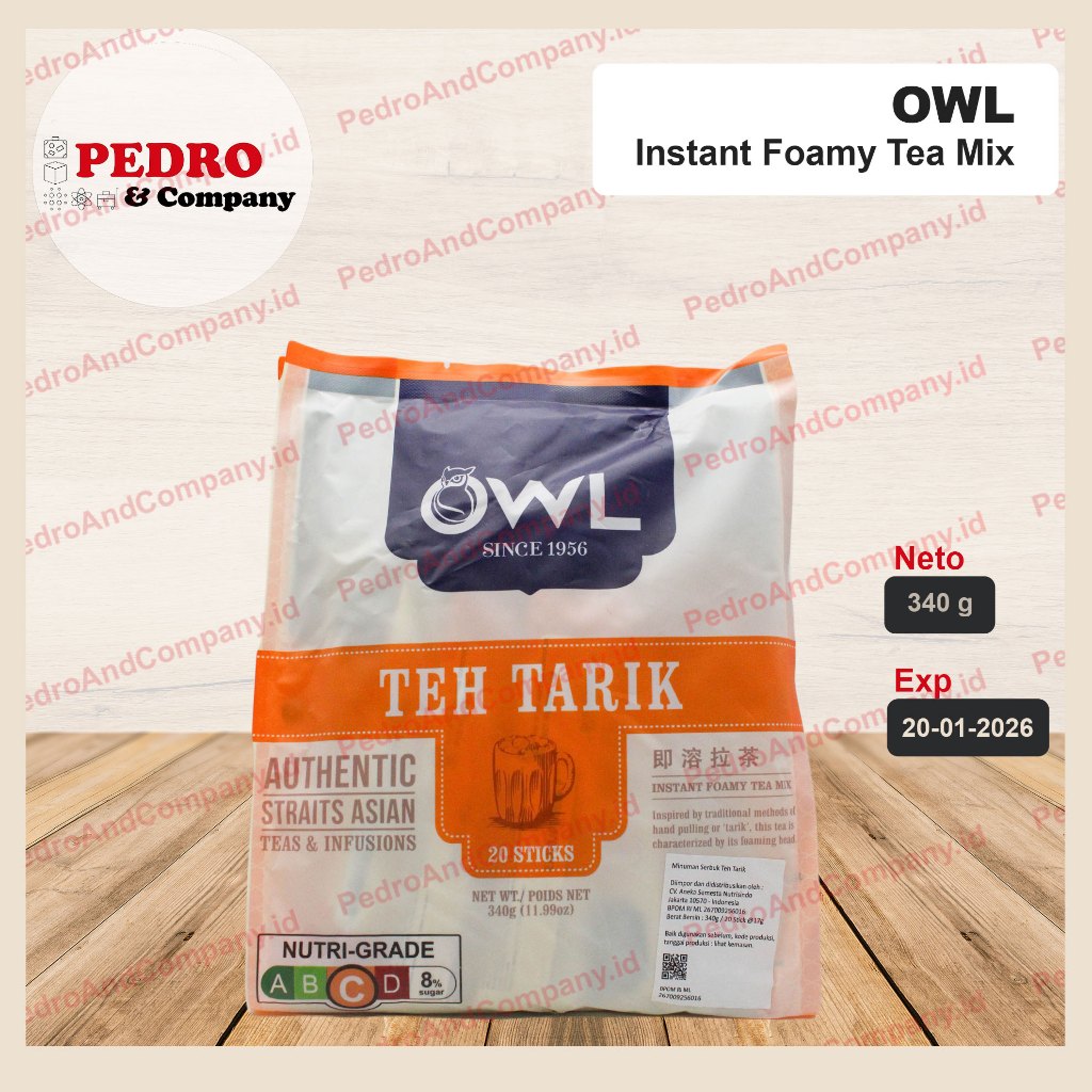Owl teh Tarik singapore 20 Sticks 340 Grams Of Milk Tea Shopee Singapore