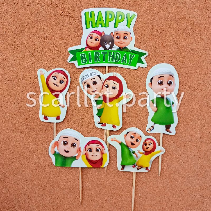 Cake TOPPER NUSA RARA CAKE Decoration BIRTHDAY Decoration HAPPY ...