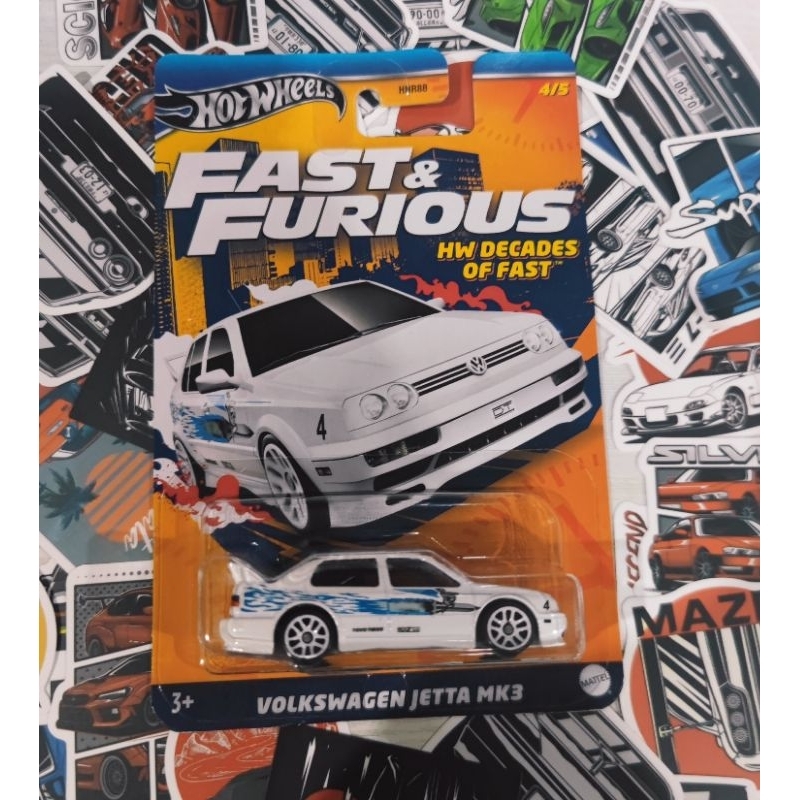 Hotwheels Volkswagen Jetta MK3 Fast and furious Fnf Decades Of Fast ...