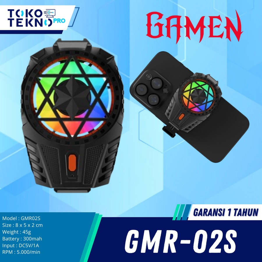 Gamen GMR02s / GMR-02sWireless Fan Cooler Radiator Pendingin HP Cooling Fan Gaming Original