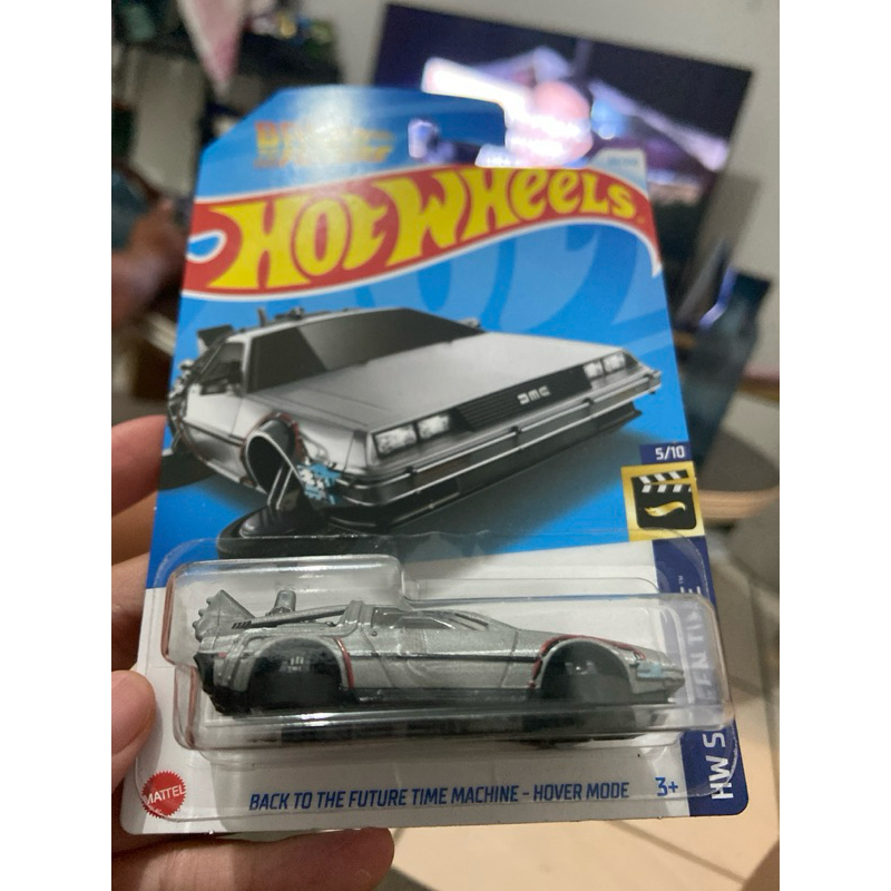 Hot Wheels DeLorean Time Machine Hover Mode - édition Screen Time 2024, échelle 1/64, Boîte Fermée