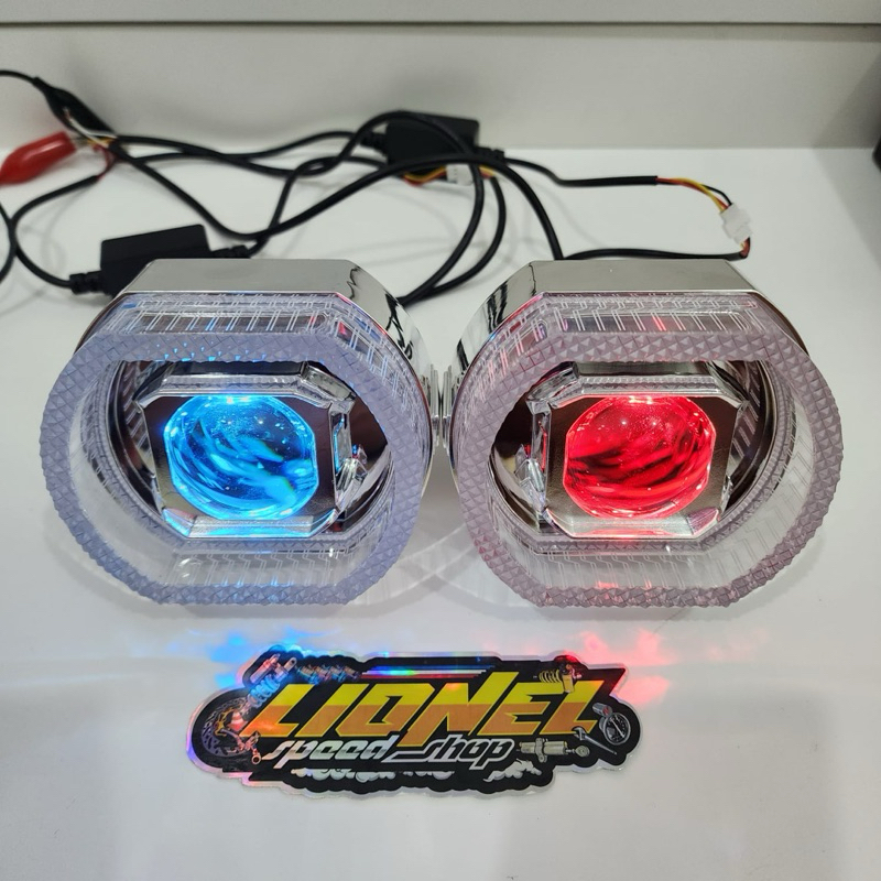 Biled CR7 Ring angel eyes RGB APP Projector Projie Biled Cut off ...