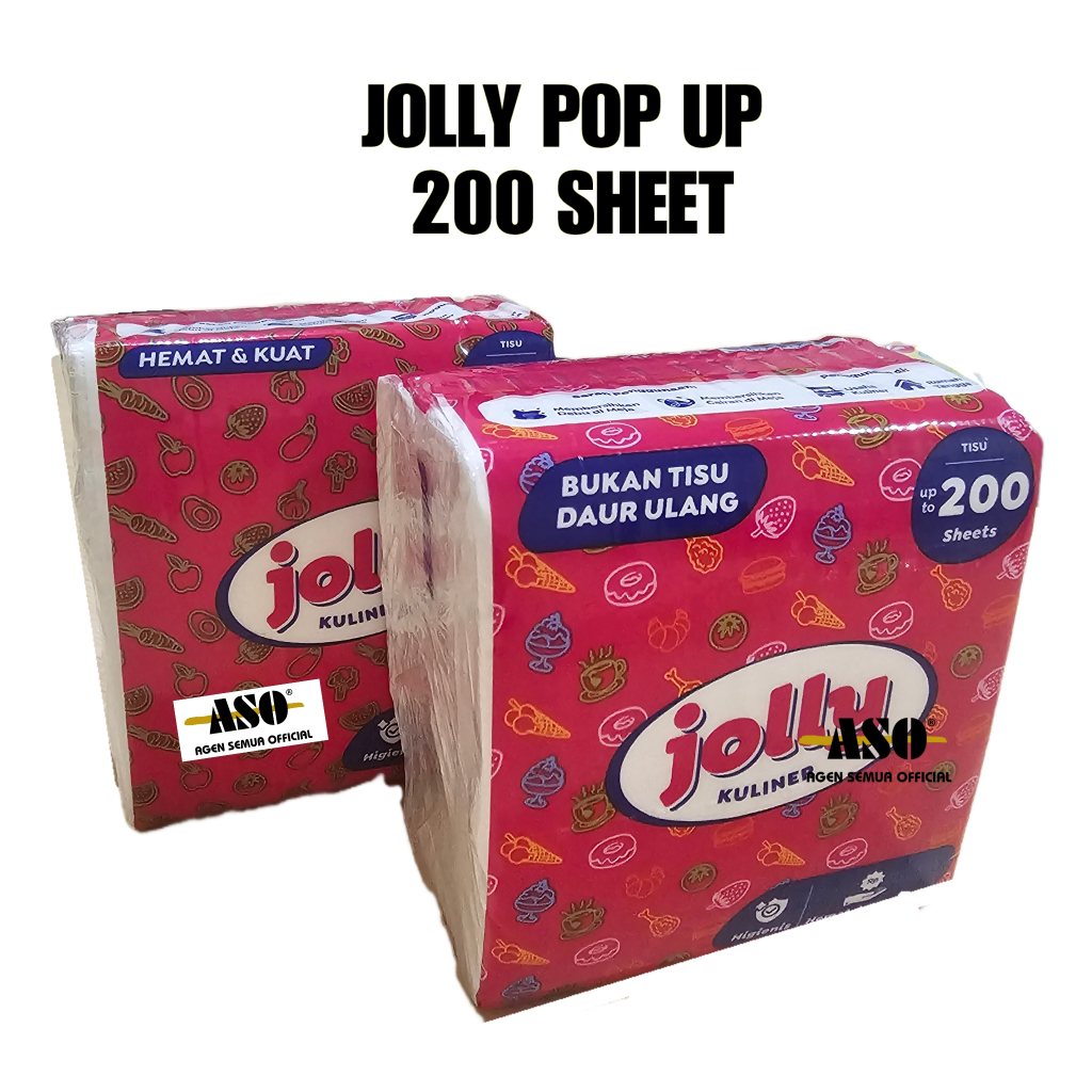Tisu Tissue JOLLY POP UP 2ply 160 Sheet PROMO !!! - Gambar 2
