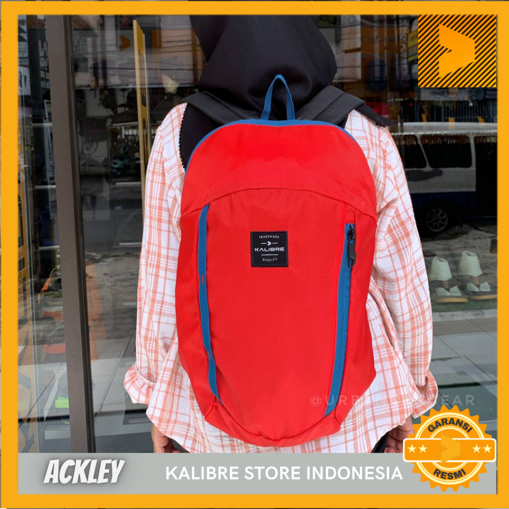 MERAH Kalibre Ackley School Backpack 12L 911593600 Red-Blue | Shopee ...