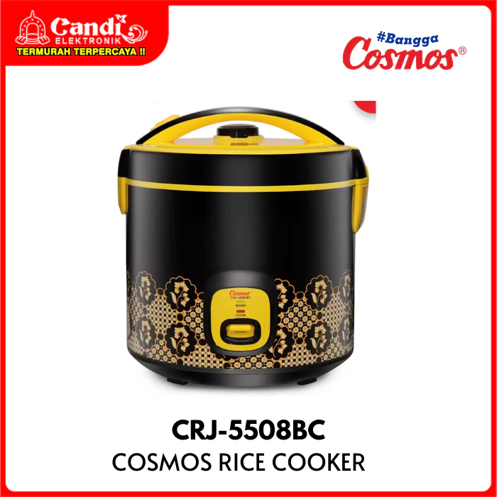 COSMOS Rice Cooker Non Stick Magicap Plus 2,5 Liter 3in1 CRJ-5508BC