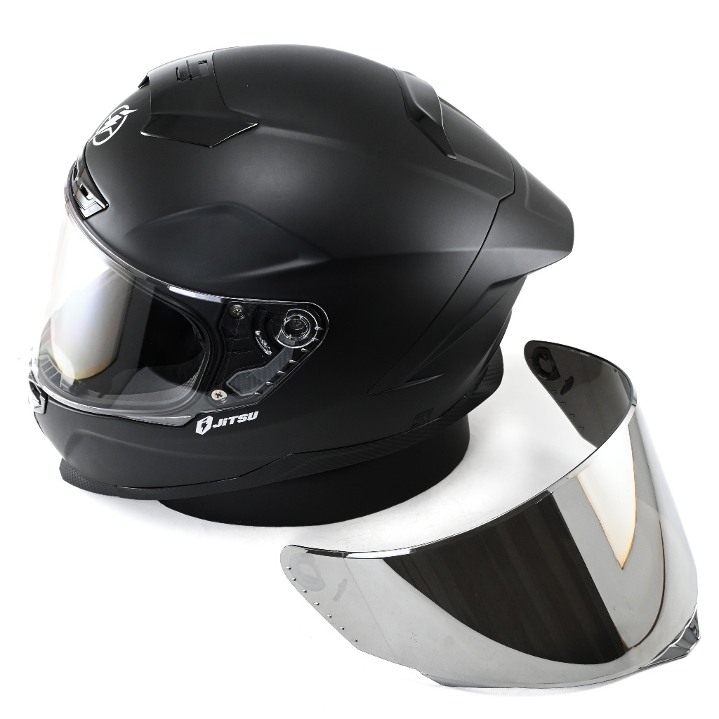 Helm Full Face Jitsu AIR 1 Terbaru Paket Ganteng Free Kaca Visor Iridium Silver Motorcycle - Gambar 2