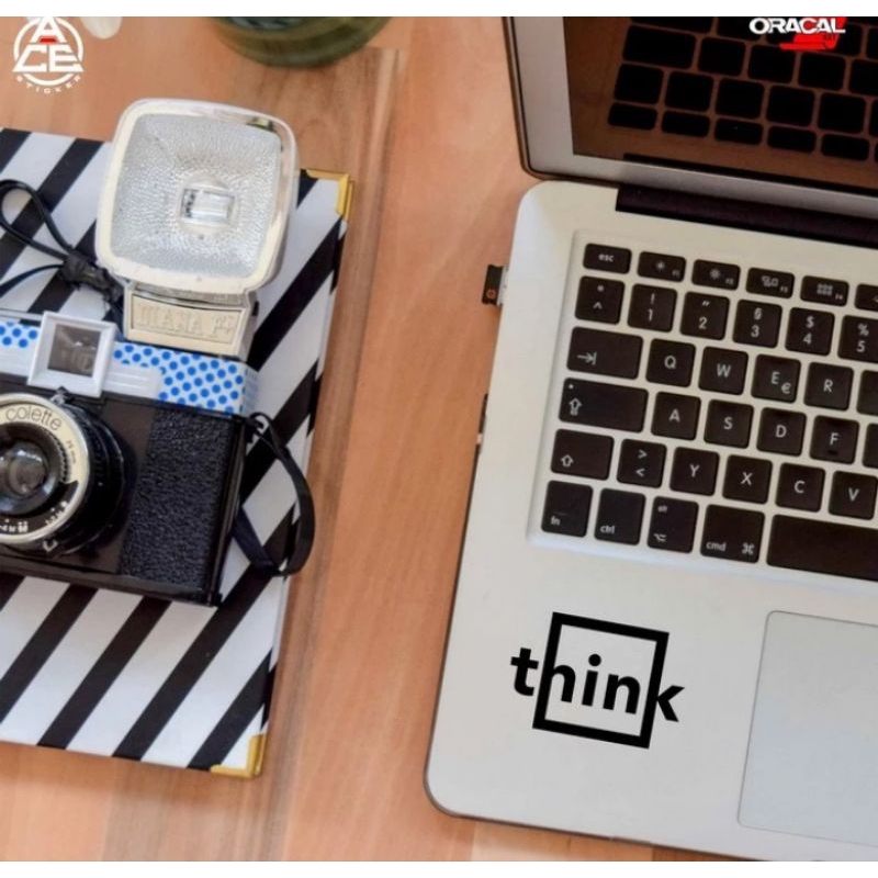 Think Decal Cutting Sticker, Macbook Laptop Sticker | Shopee Singapore