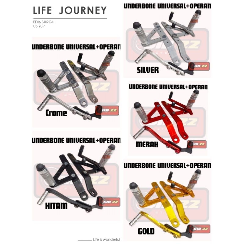 Underbone Universal underbon footstep underbon universal gear shift set ...