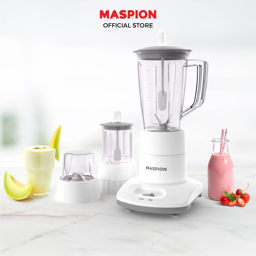 Maspion Pelumat Blender with Wet Miller and Dry Miller 1 Liter MT-1263 GL - Gambar 2