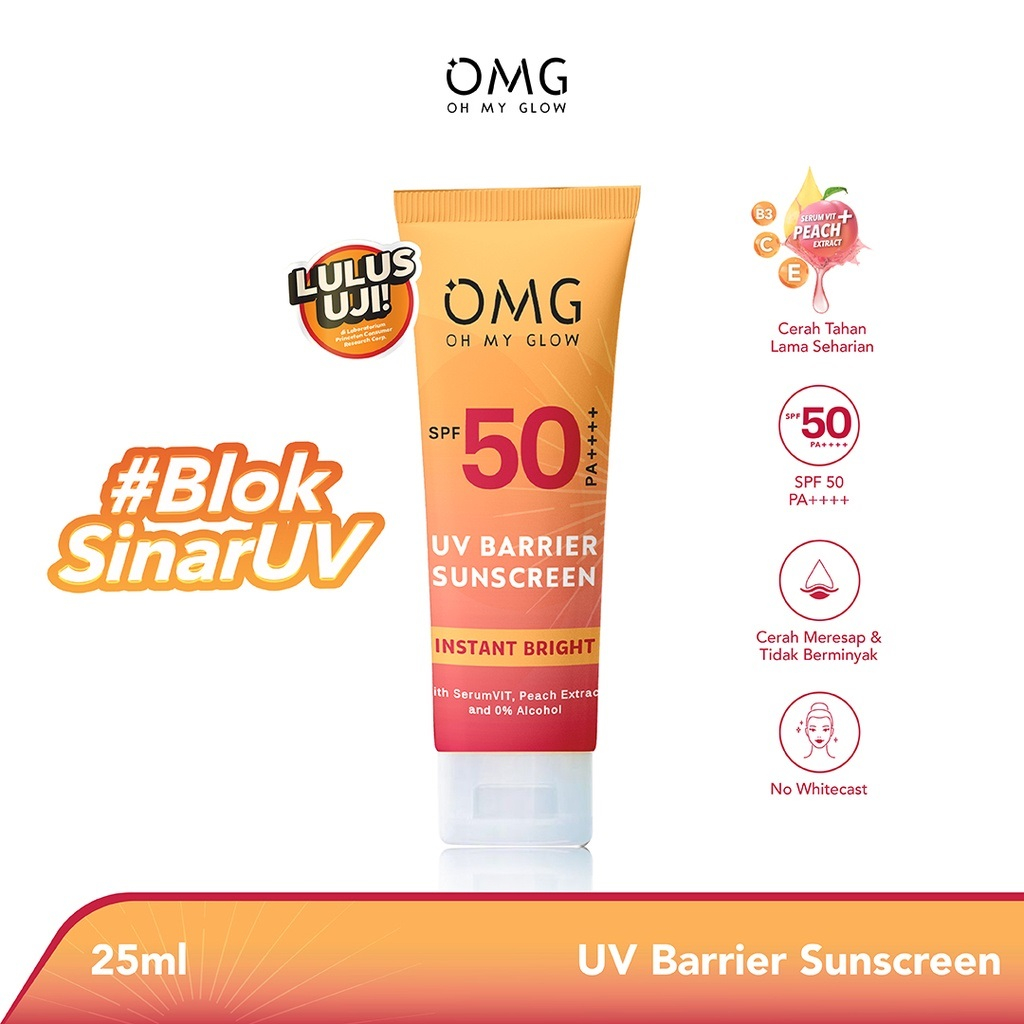 Omg Oh My Glow Sun Care Indonesia Uv Barrier Sunscreen SPF 50 PA