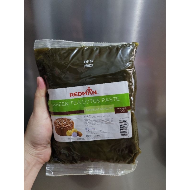 Redman premium mooncake filling paste 1kg green tea | Shopee Singapore